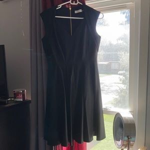 black Calvin Klein dress